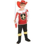 Rote Vegaoo Musketier-Kostüme für Kinder 