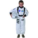 Weiße Astronauten-Kostüme aus Polyester für Kinder Größe 116 