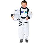 Weiße Astronauten-Kostüme aus Polyester für Kinder Größe 140 