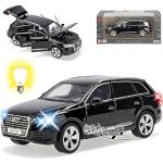 Schwarze Audi Q7 Modellautos & Spielzeugautos aus Metall 