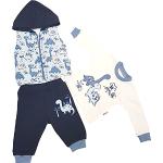 Generisch Baby Jungen Kleinkinder 3er Set Jogginganzug Trainingsanzug Sportanzug Thermo Fitness Hose Jogginghose 3 Teilig Größe 56 62 68 3M 6M 9M (86 (18M), Blau)