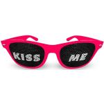 KISS ME | Partybrille | Spaßbrille | Atzenbrille | Lustige Brille | Spassbrille | Party Zubehör für Partys, Clubs & Malle