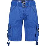 Blaue Geographical Norway Cargo-Shorts aus Baumwolle für Herren Größe M für den für den Sommer 