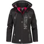 Geographical Norway Damen Softshell Outdoor Jacke Black S