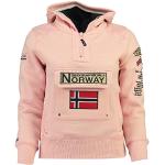 Geographical Norway GYMCLASS Sweatshirt für Jungen und Mädchen, Unisex, Pink 16 Jahre