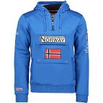 Geographical Norway Herren Hoodie Gymclass Half-Zip SR494 L royal blue