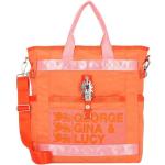 Reduzierte Peachfarbene George Gina & Lucy | GGL Damenschultertaschen & Damenshoulderbags mit Reißverschluss mit Handyfach für Partys 