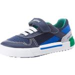 Marineblaue Geox Kilwi Low Sneaker mit Schnürsenkel aus Stoff für Kinder Größe 21 