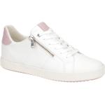 Weiße Geox Runde Low Sneaker mit Reißverschluss in Normalweite aus Mesh Atmungsaktiv für Damen Größe 41 