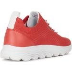 Reduzierte Rote Geox Low Sneaker in Spezialweite aus Textil für Damen Größe 41 