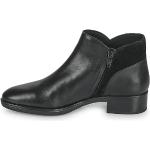 Reduzierte Schwarze Geox Felicity Ankle Boots & Klassische Stiefeletten mit Reißverschluss für Damen Größe 42 