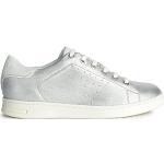 Geox D Jaysen Sneaker, Silver/Off WHT (Weiß), 39 EU