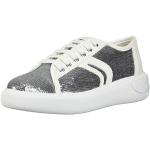 Geox Damen D OTTAYA E Sneaker, Silber (Silver/White C0434)