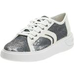 Geox Damen D OTTAYA E Sneaker, Silber (Silver/White C0434), 41 EU