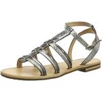 Weiße Geox Römersandalen & Gladiator Sandalen mit Schnalle aus Glattleder für Damen Größe 36,5 für den für den Sommer 