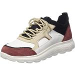Taupefarbene Geox Spherica Low Sneaker aus Leder für Damen Größe 37 
