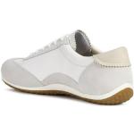 Reduzierte Weiße Geox Vega Low Sneaker aus Leder für Damen Größe 42 