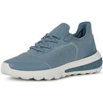 Reduzierte Blaue Geox Spherica Low Sneaker mit Schnürsenkel aus Textil atmungsaktiv für Damen Größe 37 