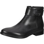 Schwarze Geox Donna Natalie Ankle Boots & Klassische Stiefeletten aus Leder für Damen Größe 38 