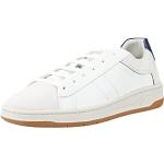 Reduzierte Weiße Geox Low Sneaker aus Leder für Herren Größe 45 