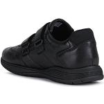 Schwarze Geox Spherica Low Sneaker aus Leder für Kinder Größe 39 