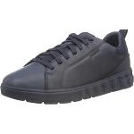 Reduzierte Marineblaue Geox Spherica Low Sneaker aus Leder für Kinder Größe 39 