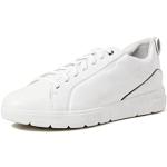 Reduzierte Weiße Casual Geox Spherica Low Sneaker aus Leder für Herren Größe 46 
