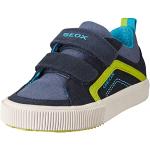 Marineblaue Geox Alonisso Low Sneaker aus Leder für Kinder Größe 24 