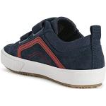 Marineblaue Geox Alonisso Low Sneaker aus Leder für Kinder Größe 25 