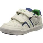 Reduzierte Weiße Lack-Optik Geox Low Sneaker in Schmalweite aus Leder für Kinder Größe 34 