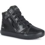 Schwarze Geox High Top Sneaker & Sneaker Boots mit Reißverschluss in Spezialweite aus Mesh leicht für Kinder für den für den Winter 