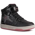 Schwarze Geox High Top Sneaker & Sneaker Boots mit Klettverschluss in Spezialweite aus Mesh leicht für Kinder Größe 34 