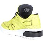 Limettengrüne Geox Low Sneaker mit Schnellverschluss aus Mesh für Kinder Größe 39 