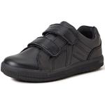 Schwarze Geox Low Sneaker mit Klettverschluss aus Leder leicht für Kinder Größe 32 