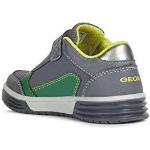 Grüne Geox Low Sneaker mit Klettverschluss aus Textil atmungsaktiv für Kinder Größe 25 