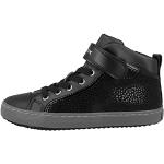 Schwarze Geox Kalispera Low Sneaker aus Leder für Kinder Größe 24 