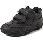 Schwarze Geox Low Sneaker aus Leder wasserfest für Kinder Größe 28 