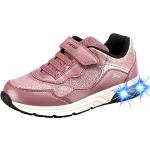 Pinke Lack-Optik Geox Low Sneaker aus Leder für Damen Größe 38 