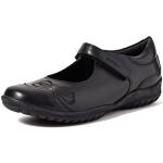 Reduzierte Schwarze Geox Shadow Low Sneaker mit Klettverschluss aus Glattleder für Kinder Größe 26 