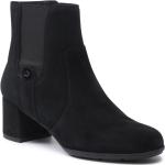 Schwarze Geox Annya High Heel Stiefeletten & High Heel Boots aus Leder atmungsaktiv Größe 41 