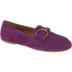 Violette Geox Damenhalbschuhe in Normalweite aus Veloursleder mit herausnehmbarem Fußbett Größe 41 