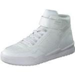 Reduzierte Weiße Geox High Top Sneaker & Sneaker Boots mit Riemchen aus Leder atmungsaktiv für Kinder Größe 39 