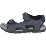Marineblaue Geox Respira Outdoor-Sandalen mit Klettverschluss atmungsaktiv für Herren Größe 47 für den für den Sommer 