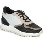Reduzierte Weiße Geox Low Sneaker für Damen Größe 37 mit Absatzhöhe 5cm bis 7cm 