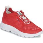 Rote Geox Spherica Low Sneaker aus Leder für Damen Größe 39 