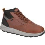 Reduzierte Braune Geox Amphibiox Runde Low Sneaker in Normalweite aus Glattleder atmungsaktiv für Herren Größe 39,5 