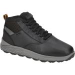 Reduzierte Schwarze Geox Amphibiox Runde Low Sneaker in Normalweite aus Glattleder atmungsaktiv für Herren Größe 39,5 