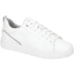 Reduzierte Weiße Geox Runde Low Sneaker in Normalweite aus Glattleder Atmungsaktiv für Herren Größe 39,5 