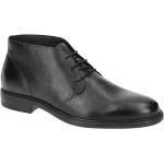 Schwarze Business Geox Runde Blockabsatz Ankle Boots & Klassische Stiefeletten in Normalweite aus Glattleder wasserdicht für Herren mit Absatzhöhe 5cm bis 7cm 