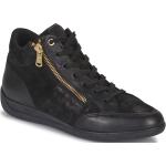 Reduzierte Schwarze Geox Myria High Top Sneaker & Sneaker Boots aus Leder für Damen Größe 38 